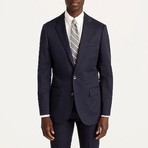 J. Crew Ludlow Slim fit suit jacket in Italian cotton chino A0498 Navy 40S